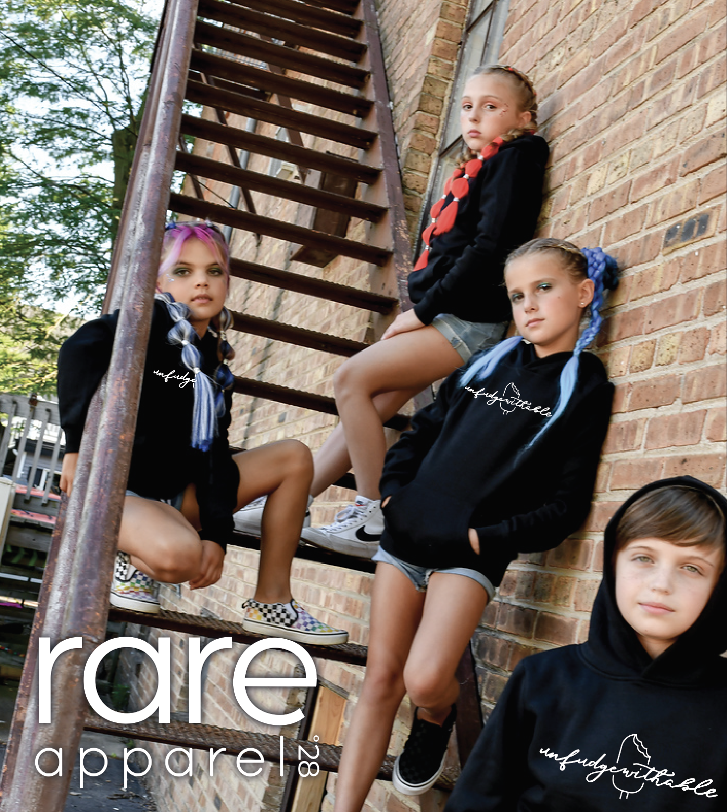 "unfudgewithable" Kid's Black Hoodies